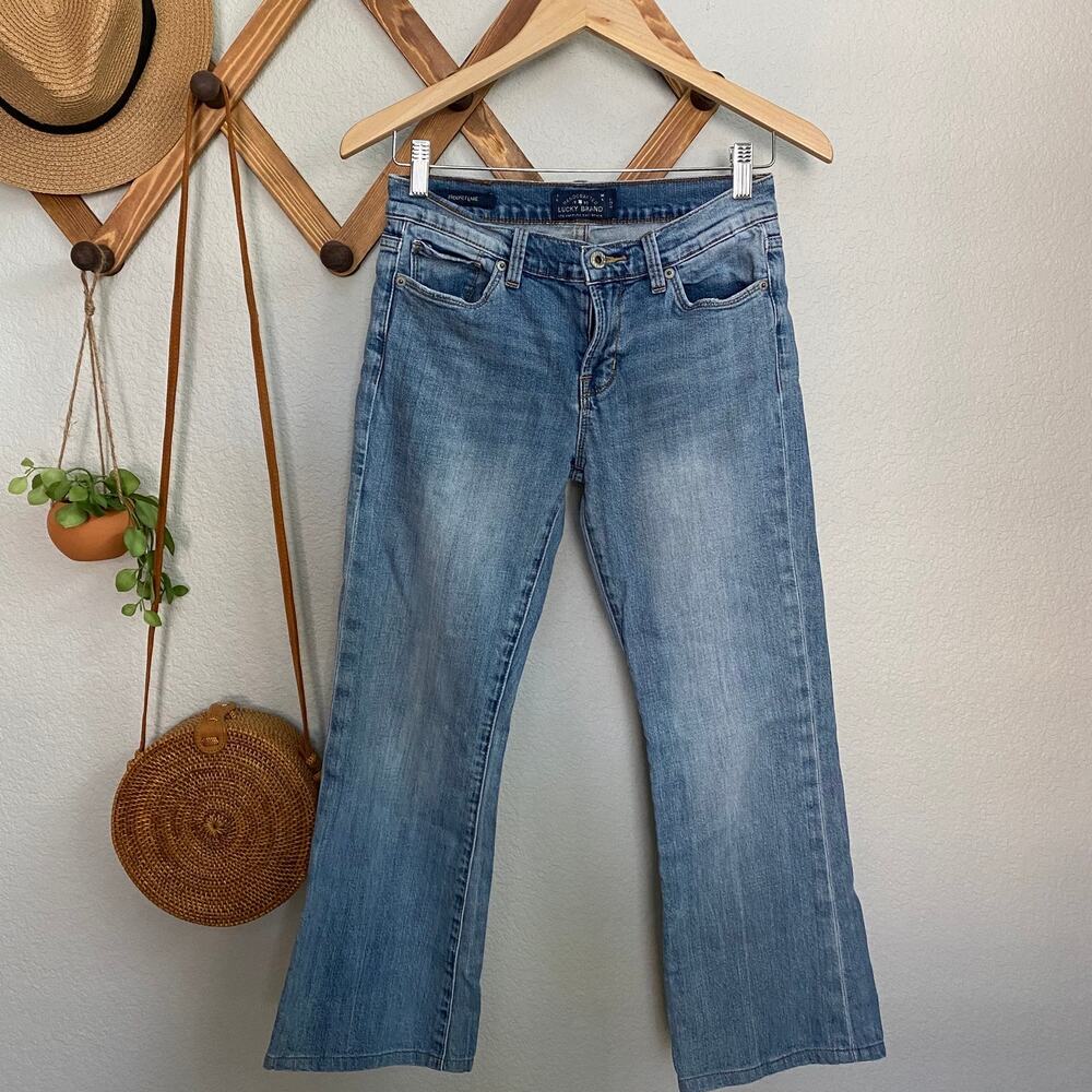 Lucky Brand Brooke Flare Mid Rise Size 4 Light Wash